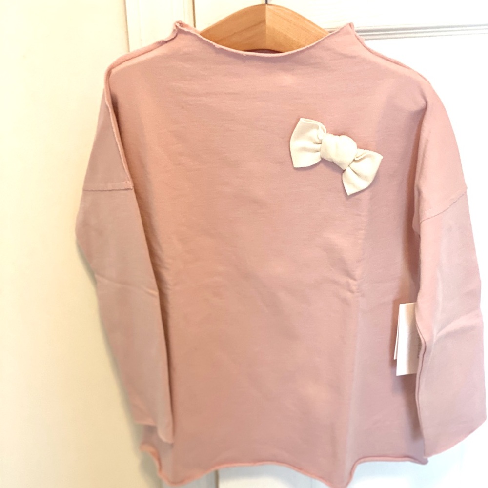 Go Gently Baby Girls Brushed Pink Sweatshirt
